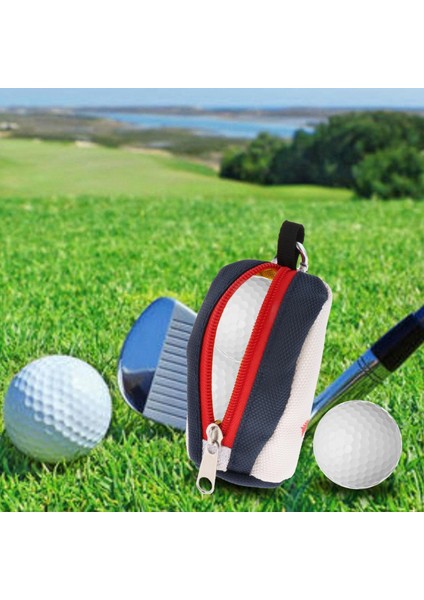 Polyester Club Ball Pouch Kemer Bel Çanta Çantası Çanta Dayanıklı Tee Tutucu Beyaz (Yurt Dışından)