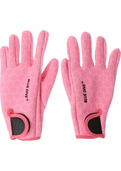 Siyah/pembe 1.5mm Neopren Dalış Tüplü Wetsuit Eldivenleri Spearfishing Kayak - Pembe, M (Yurt Dışından)