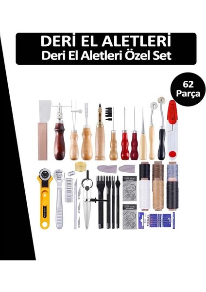 Deri El Aletleri 62 Parça Özel Set