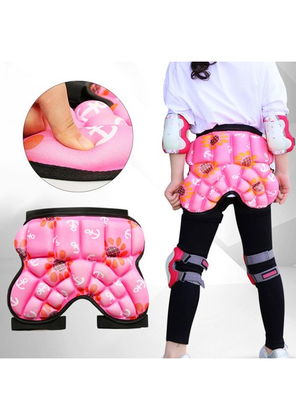 Ayarlanabilir 3D Yastıklı Kalça Koruma Şortları Koruma Ped Pembe Kayak Için Hafif Sight (Yurt Dışından)