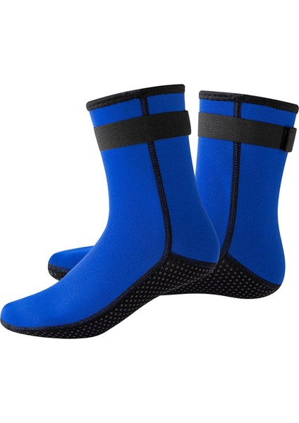 Yetişkin 3mm Neopren Dalış Wetsuit Botlar Plaj Tüplü Şnorkel Yelken Çorap S Mavi (Yurt Dışından) modelleri