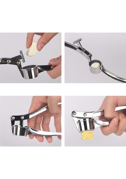 Paslanmaz Çelik Sarımsak Ezici Pratik Sarımsak Ezeceği Metal Kolayca Ezer Metal fırsatları