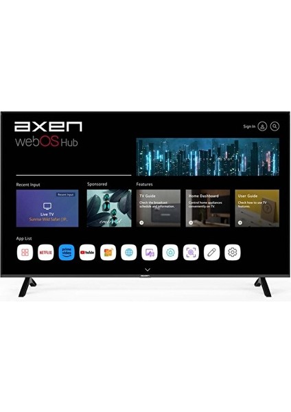 AX55UMN253 55" 139 Ekran Uydu Alıcılı 4K Ultra HD Smart LED TV