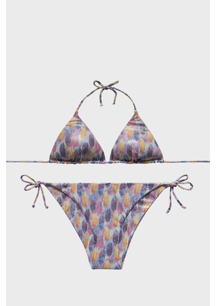 Inna Kolay Kuruyan Uv Korumalı Desenli Bikini Bayan Bikini SM22140039
