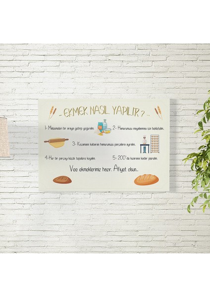 Ekmek Nasıl Yapılır Posteri 35X50 cm