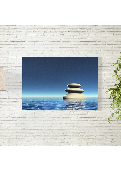 Su Üstündeki Taşlar Posteri 35X50 cm