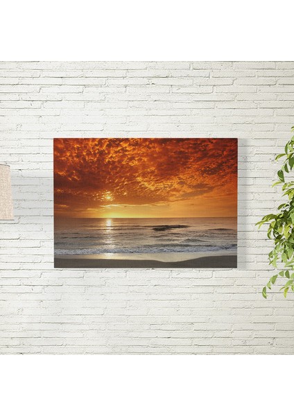 Denizde Gün Batımı Posteri 35X50 cm