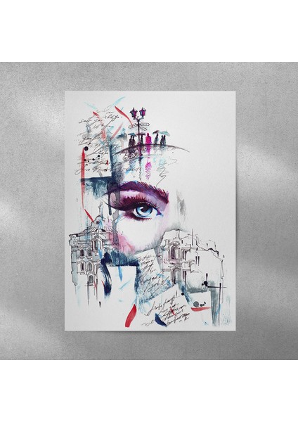 Göz Çizim Poster 35X50 cm