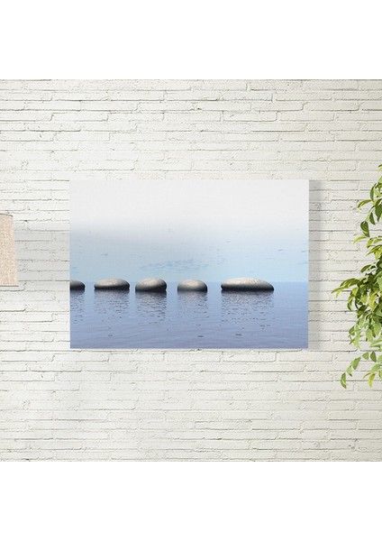Su Üstündeki Taşlar Posteri 35X50 cm