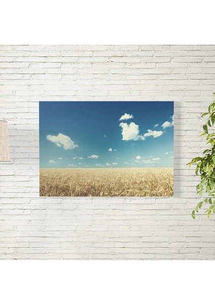 Buğday Tarlası ve Gökyüzü Posteri 35X50 cm