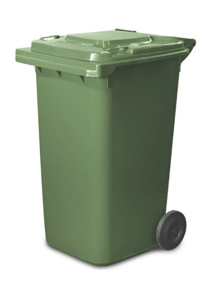 Plastik Yeşil Çöp Konteyneri 240 lt
