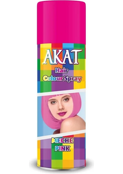 Renkli Saç Spreyi - Pembe 180 ml