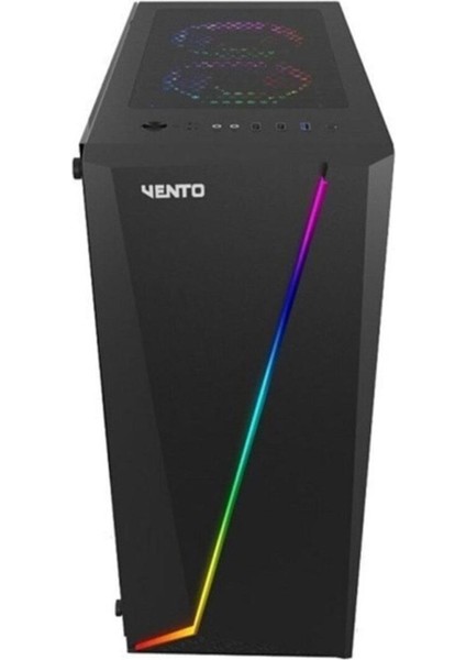 VG09A Temperli Cam 3X120MM Rgb Fan USB 3.0 E-Atx 500W 80+ Psu Mid-Tower Gaming Kasa modelleri