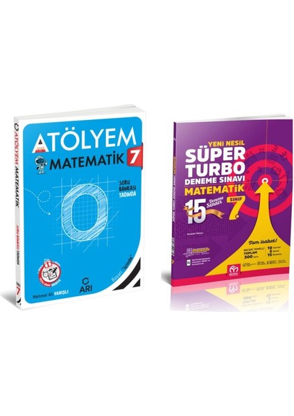 Arı Yayıncılık 7.Sınıf Matemito Matematik Atölyem ve Model Süper Turbo 7.Sınıf Matematik Deneme