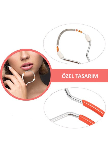 Yüz Yanak Kaş Bıyık Alma Aparatı Tüy Alıcı Yaylı Epilatör Face Epilex 1 Tane Yüz Temizleyici Alet