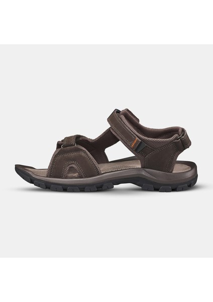 Quechua Erkek Outdoor Sandalet - Deri / Kahverengi - NH120