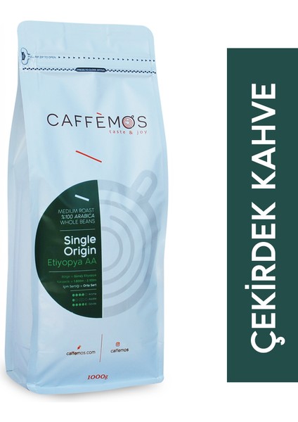 Caffèmos Etiyopya (Çekirdek Kahve) - 1000gr