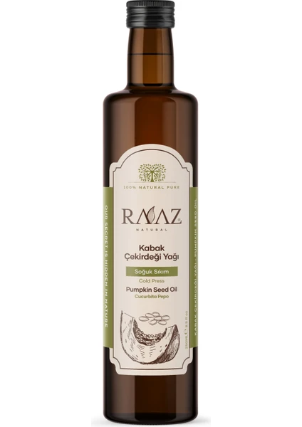 Kabak Çekirdeği Yağı 250 ml Pumpkin Seed Oil