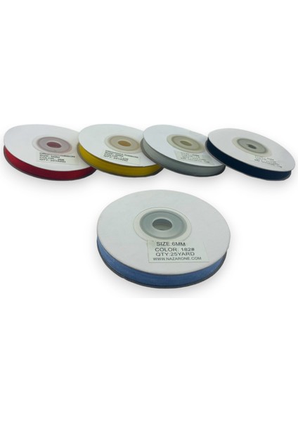 Organze Kurdele Seti 6MM/23MT 5 Adet (Set 2) fiyatları