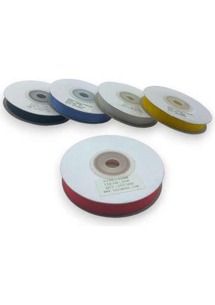 Organze Kurdele Seti 1CM/23MT 5 Adet (Set 2)