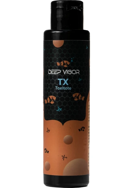 Deep Vigor - Toxitote - 125 ml Su Düzenleyicisi - Amonyak Giderici - Tatlı ve Tuzlu Su Akvaryumlar Için Uygundur.