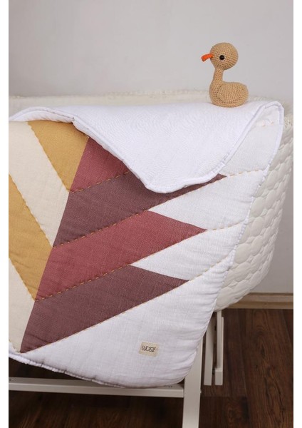 %100 Pamuk Bebek Müslin Yorgan - El İşlemeli 70 x 100 cm - ZTD100 fiyatları