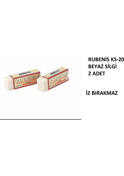 Ks-20 Beyaz Silgi ( 2 Adet )