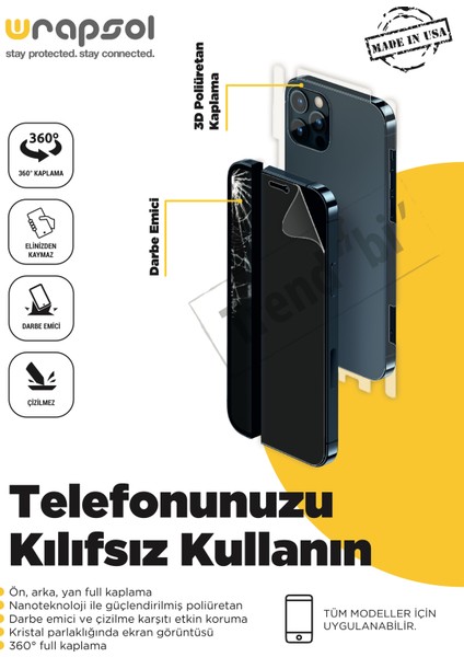 Apple iPhone 14 Pro Max Parlak Hayalet Ekran Koruyucu Fullbody Kaplama