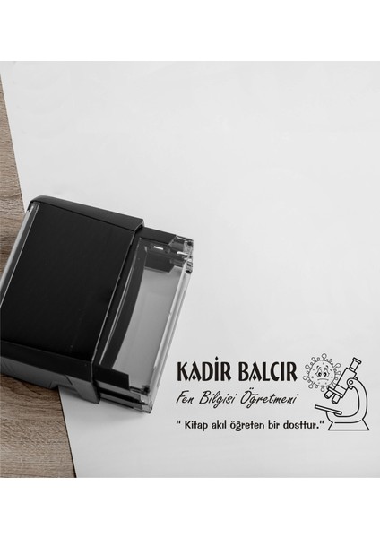 Öğretmenlere ve Kişiye Özel Kitap Mühürü Kitap Kaşesi C86