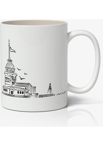 İstanbul Kız Kulesi Baskılı Kupa Bardak