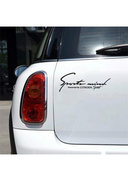 Sports Mind Cıtroen Sports Sticker Siyah 21X10 cm fiyatları