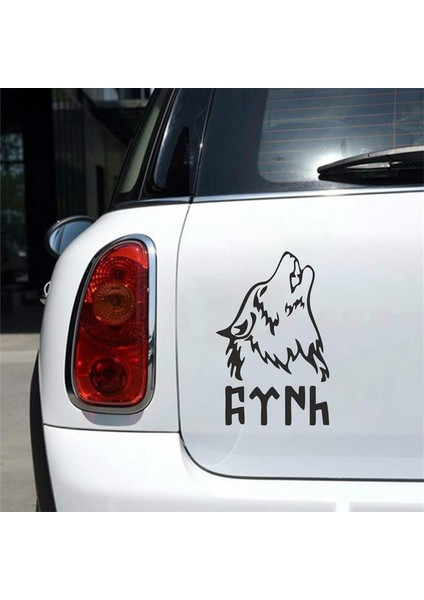 Bozkurt ve Türk Sticker Siyah 20X13 cm fiyatları