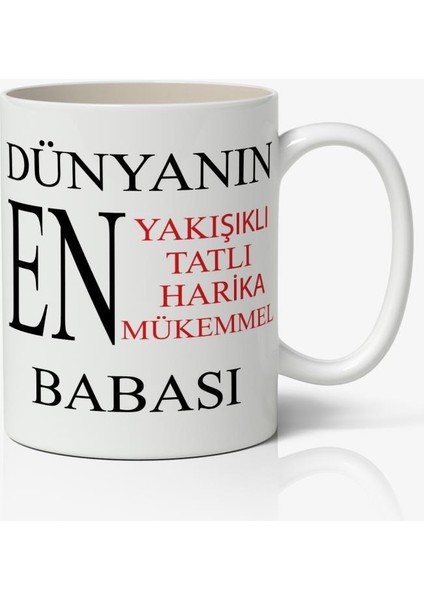 Babalar Günü Baskılı Kupa Bardak