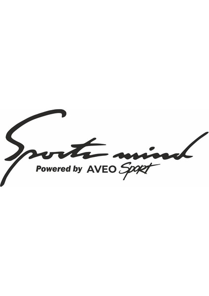 Sports Mind Chevrolet Aveo Sports Sticker Siyah 21X10 cm