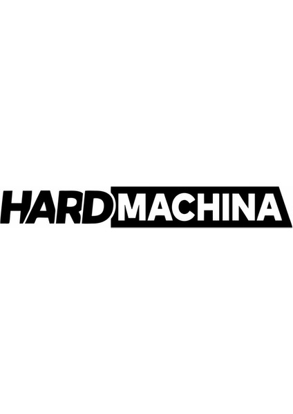 Hard Machine Sticker Siyah 21X10 cm