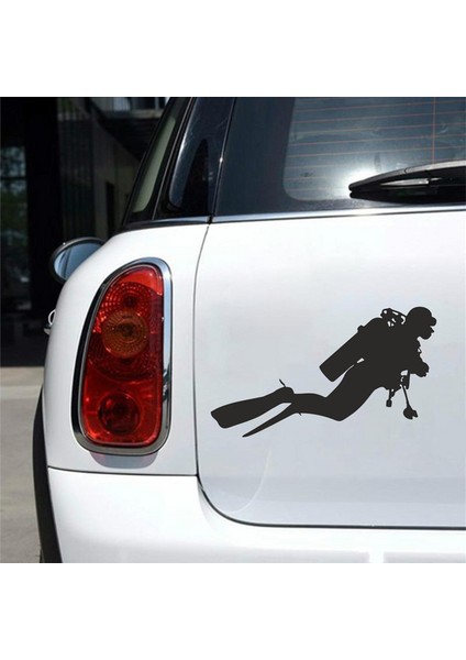 Dalgıç Sticker Siyah 20X10 cm fiyatları