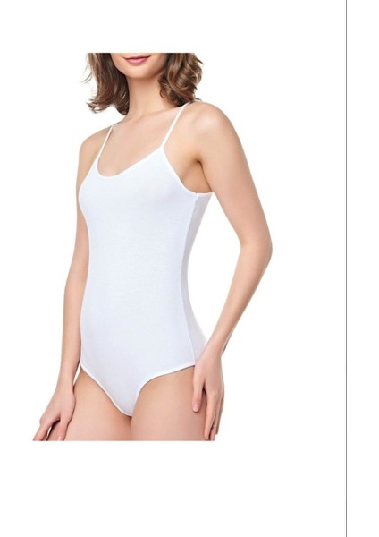 Berrak kadın 6'lı Paket Ip Askılı Çıtçıtlı Body 2081