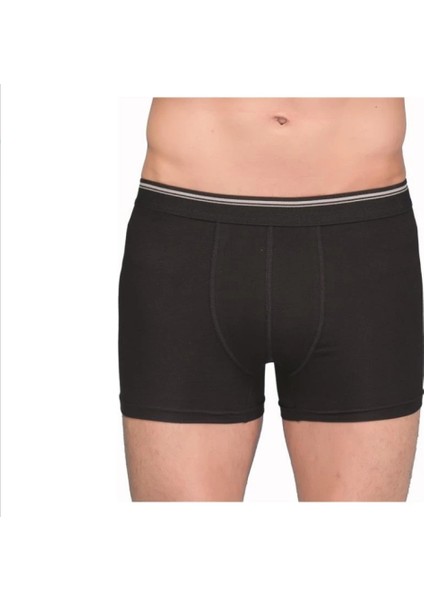 BERRAK 1097 Siyah 6'lı Paket Likralı Boxer 1097 Beyaz