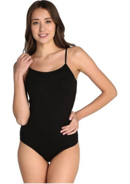 kadın 6'lı Paket Ip Askılı Çıtçıtlı Body 2082