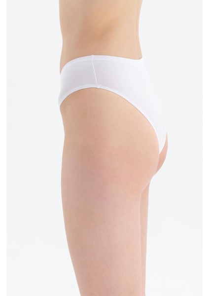 Helena H2727 Bayan Lazer Kesim Bikini Beyaz modelleri