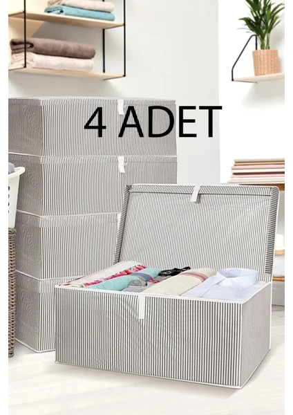 4 Adet Mega Kutu Hurç 60 x 40 x 30 cm