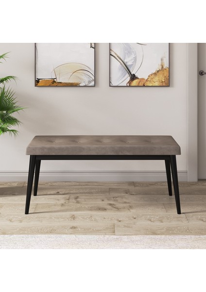 Concept Due Serisi 80X132 Açılabilir Siyah Mermer Desen Mutfak Masası Takımı 4 Sandalye ve 1 Bench