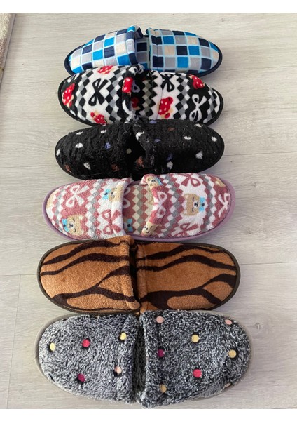 Ebruli Butik 6 Lı Kadın Ev Terliği