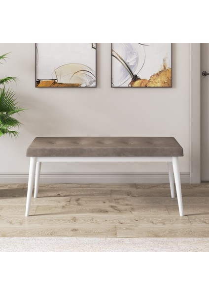 Concept Due Serisi 80X132 Açılabilir Beyaz Mermer Desen Mutfak Masası Takımı 4 Sandalye ve 1 Bench fırsatları
