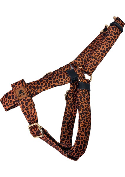 Leopard Köpek Göğüs Tasması