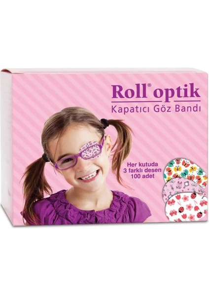 Optik Göz Kapama Bandı 100 Adet Kız