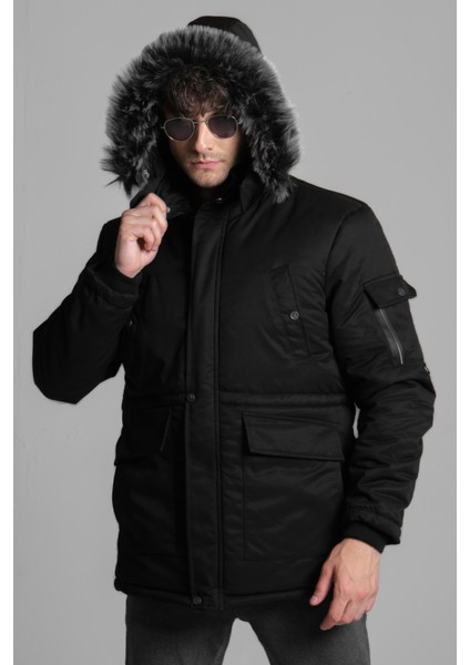 Stil Kombin Içi Kürklü Kaban Mont Bl 1506 modelleri