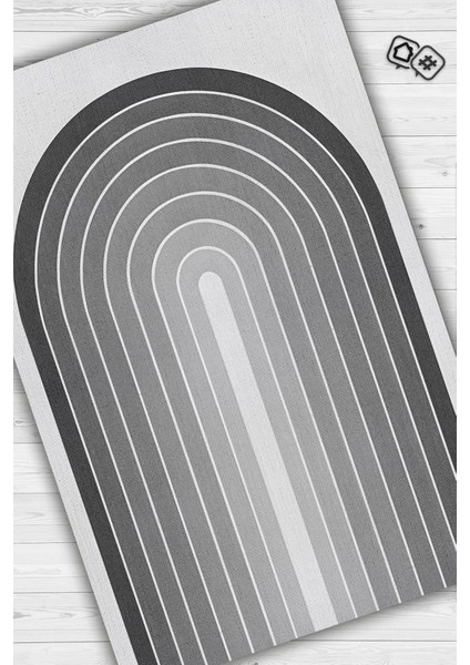 Kapılar, Gri Oturma Odası Halısı Minimalist Mutfak Halısı Geometrik Salon Halısı