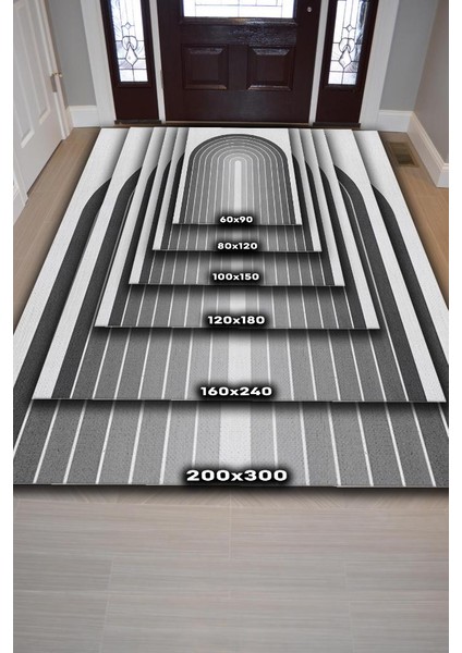 Kapılar, Gri Oturma Odası Halısı Minimalist Mutfak Halısı Geometrik Salon Halısı