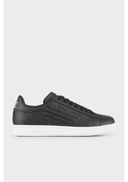 Logolu Deri Sneaker Ayakkabı Unisex Ayakkabı X8X001 XCC51 00002